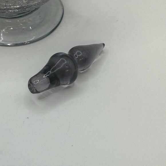 Japanese Ryukyu Glass Decanter Purple - Picture 9 of 10